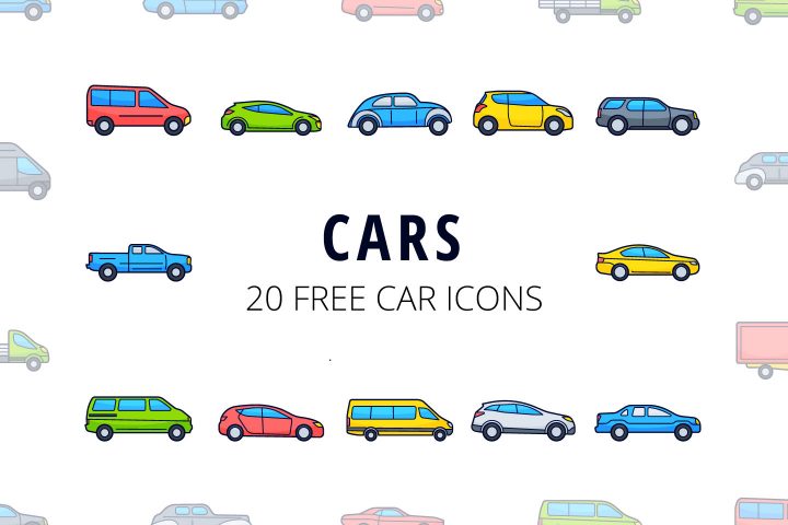 Cars Vector Free Icon Set