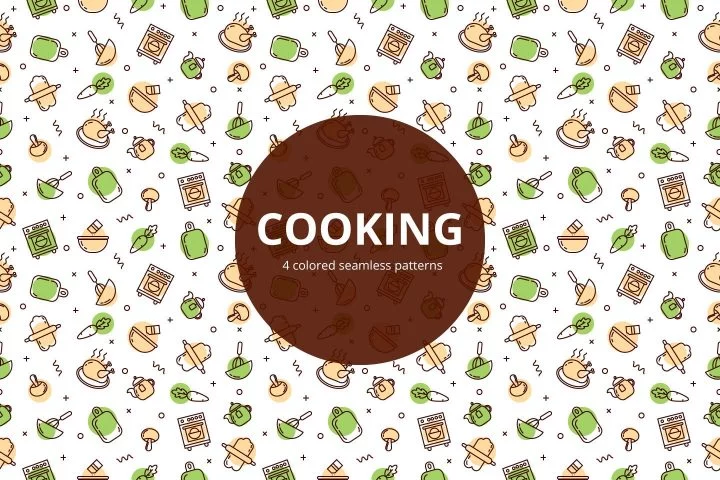 Cooking Vector Free Seamless Pattern