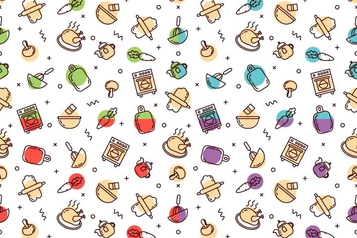 Cooking Vector Free Seamless Pattern