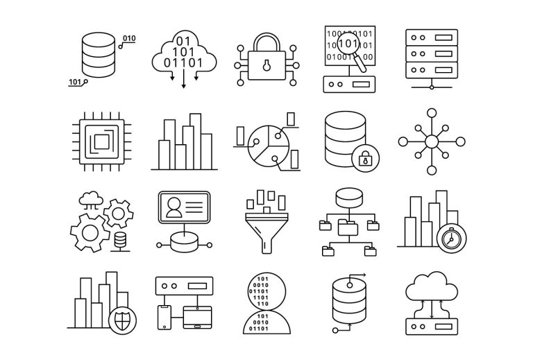 Data Vector Free Icon Set - GraphicSurf.com