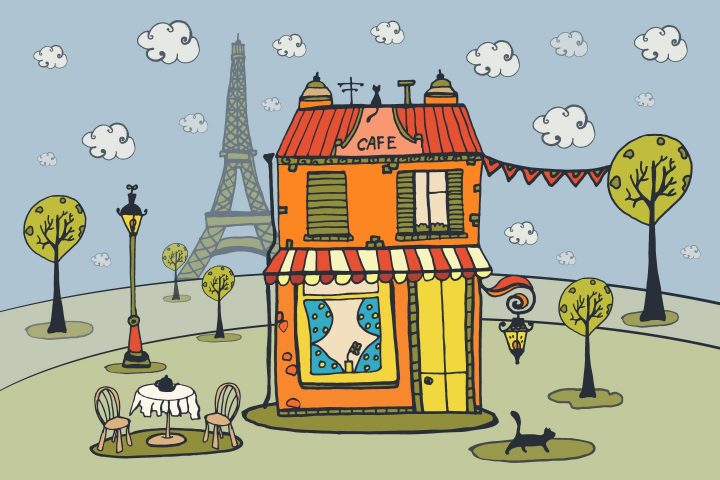 Love To Paris Free Vector Illustration