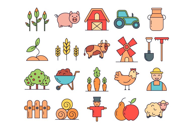 Farm Vector Free Icon Set - GraphicSurf.com