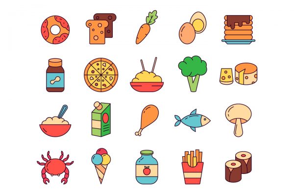 Food Vector Free Icon Set - GraphicSurf.com