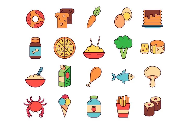 Food Vector Free Icon Set