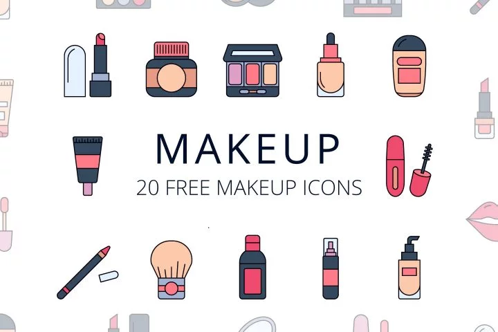 Makeup Vector Free Icon set