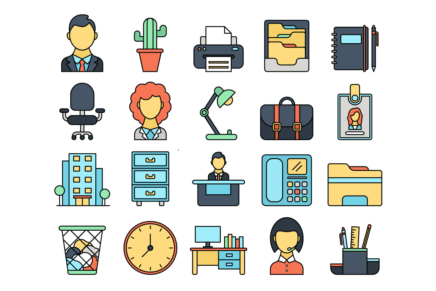 Office Vector Free Icon Set 