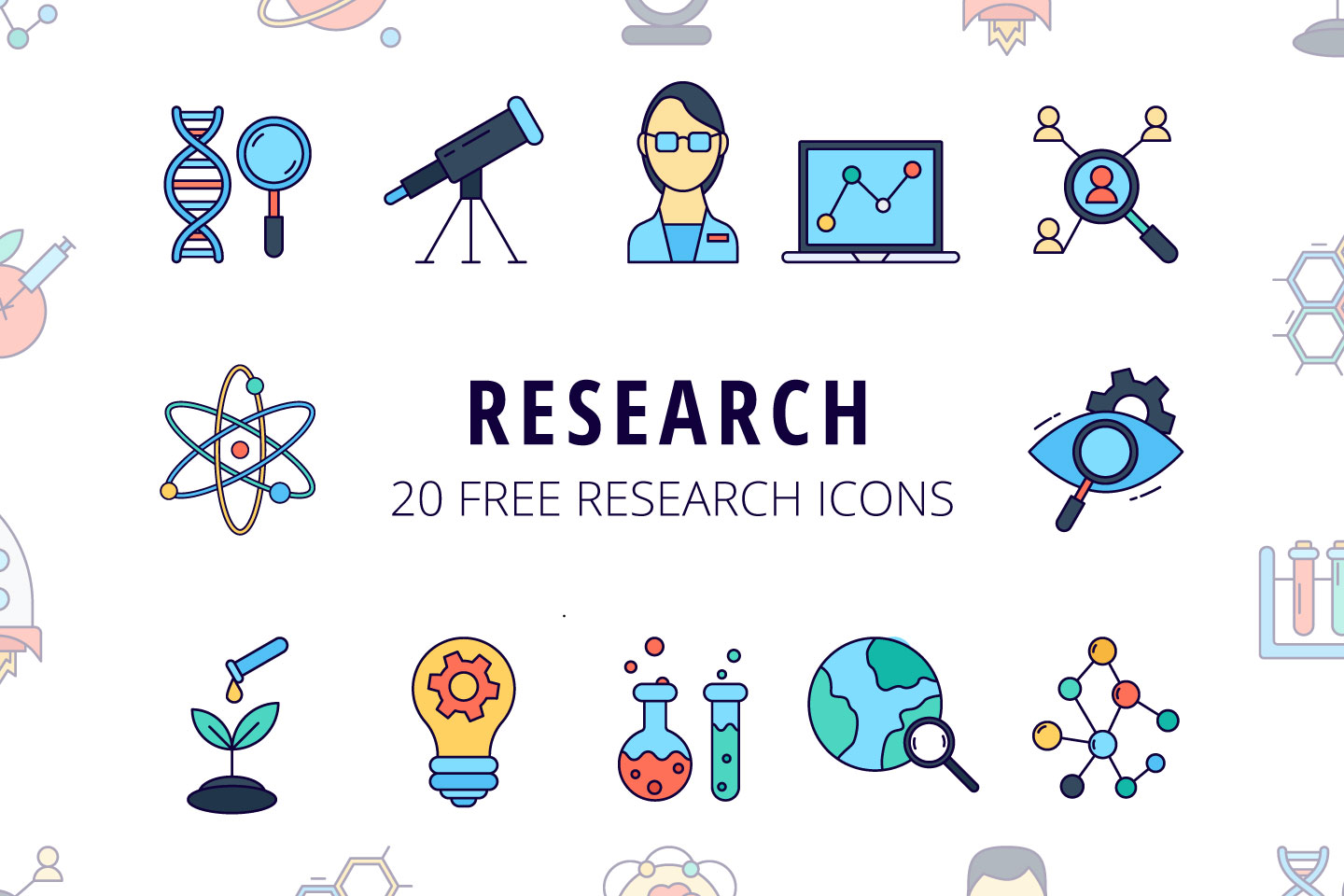 Download Research Vector Free Icon Set - GraphicSurf.com (DesZone.net)