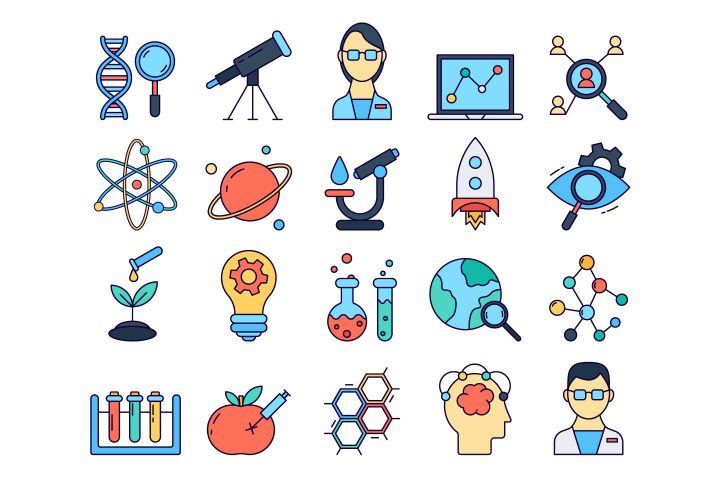 Research Vector Free Icon Set