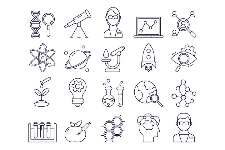 Research Vector Free Icon Set