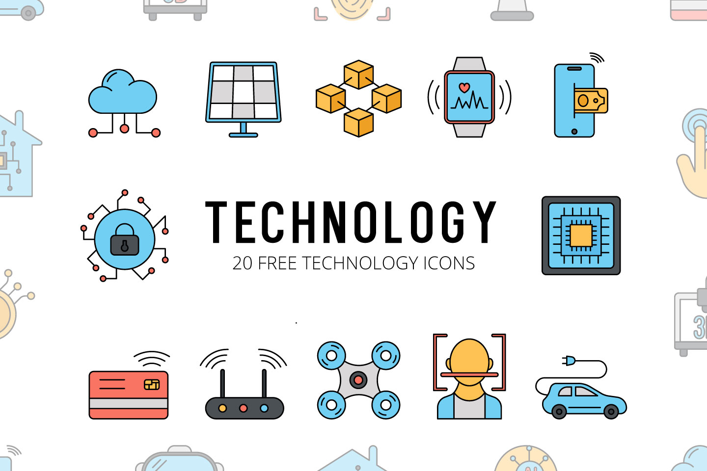 Download Technology Vector Free Icon Set - GraphicSurf.com