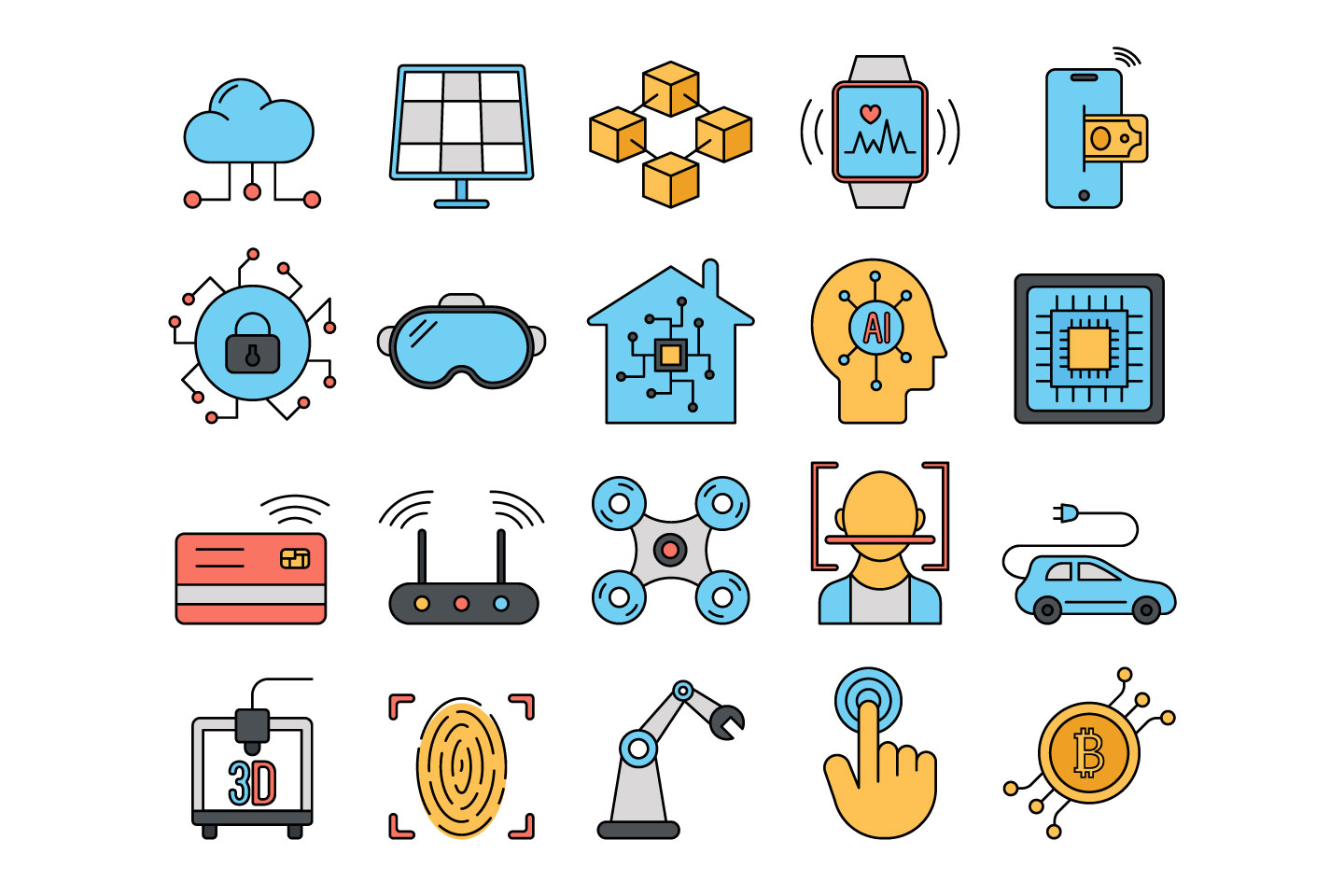 Download Technology Vector Free Icon Set - GraphicSurf.com