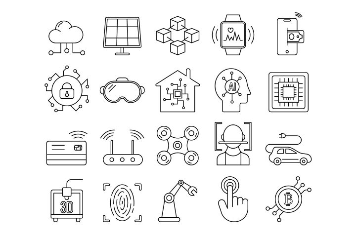 Technology Vector Free Icon Set