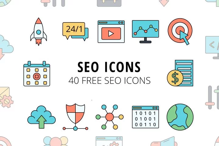 40 Free SEO Icons