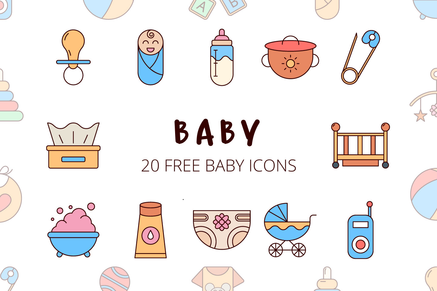 baby icon vector