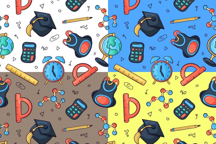 Education Vector Free Seamless Pattern