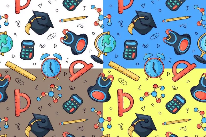 Education Vector Free Seamless Pattern