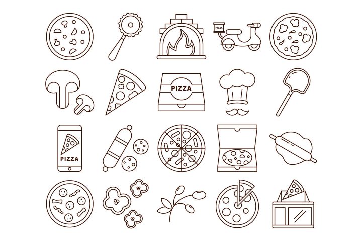 Pizza Vector Free Icon Set