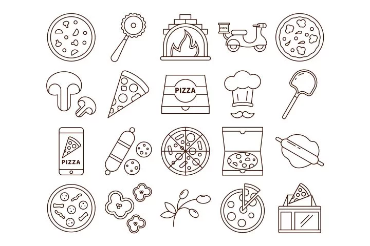 Pizza Vector Free Icon Set
