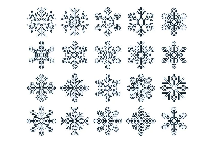 Snowflakes Vector Free Icon Set