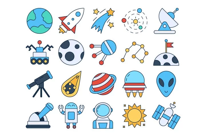 Space Vector Free Icon Set