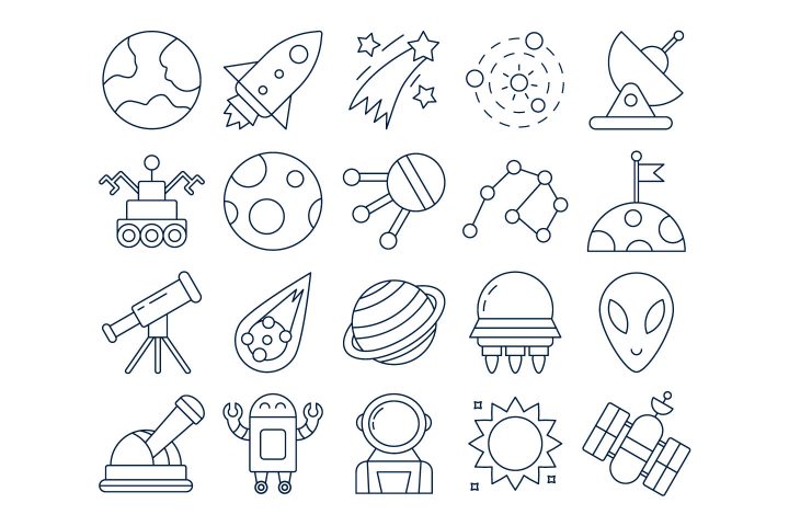 Space Vector Free Icon Set