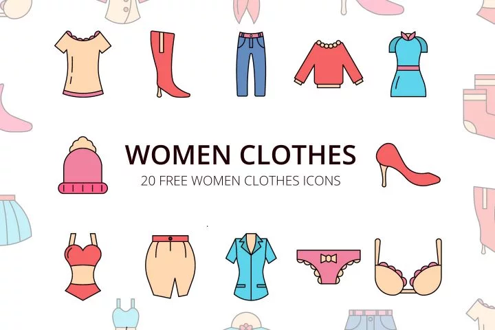 Women Clothes Vector Free Icon Set