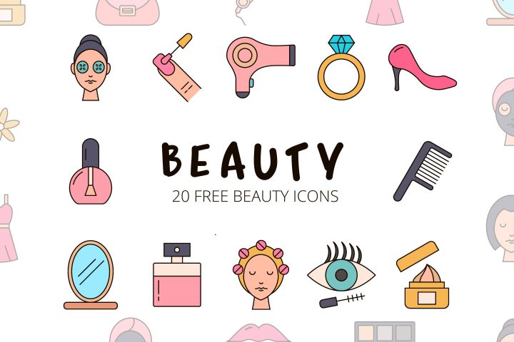 Beauty Vector Free Icon Set