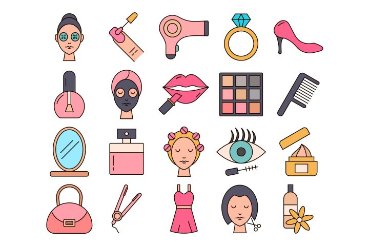 Beauty Vector Free Icon Set