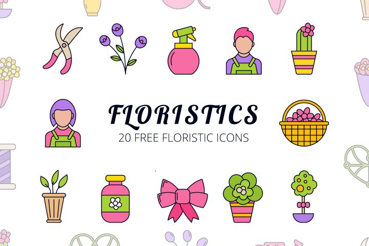 Floristic Vector Free Icon Set