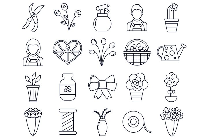 Floristic Vector Free Icon Set