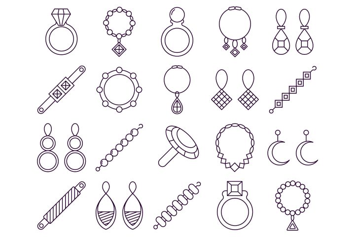 Jewelry Vector Free Icon Set