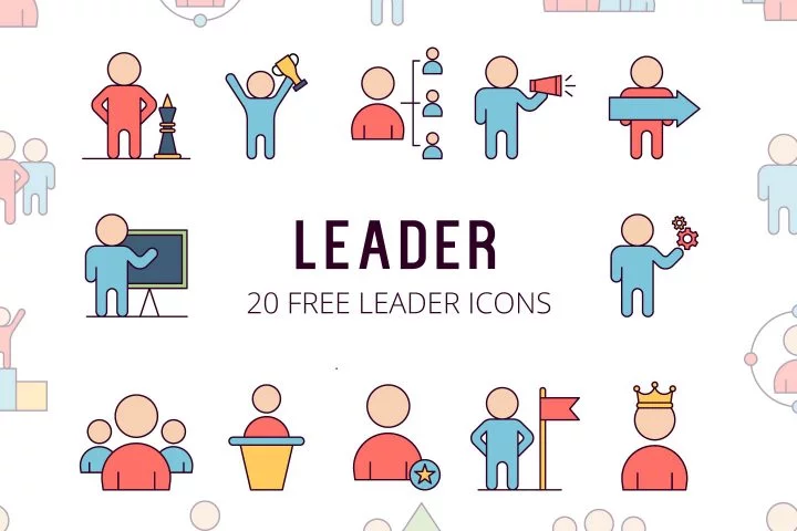 Leader Vector Free Icon Set