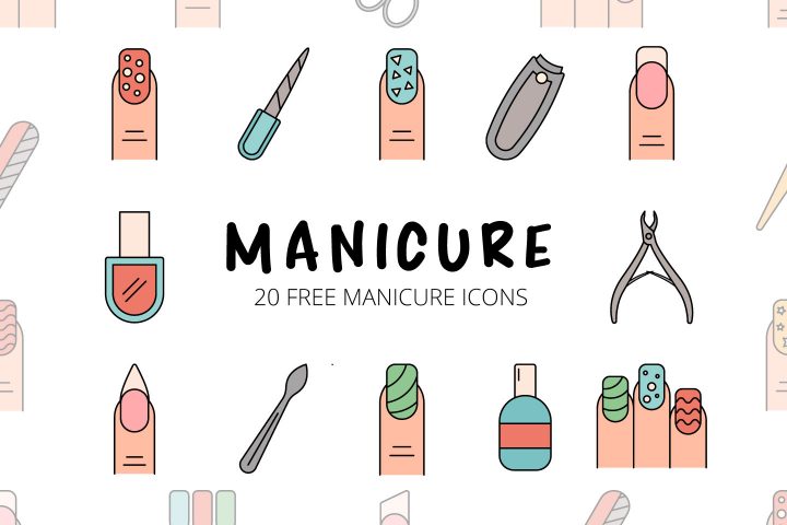 Manicure Vector Free Icon Set
