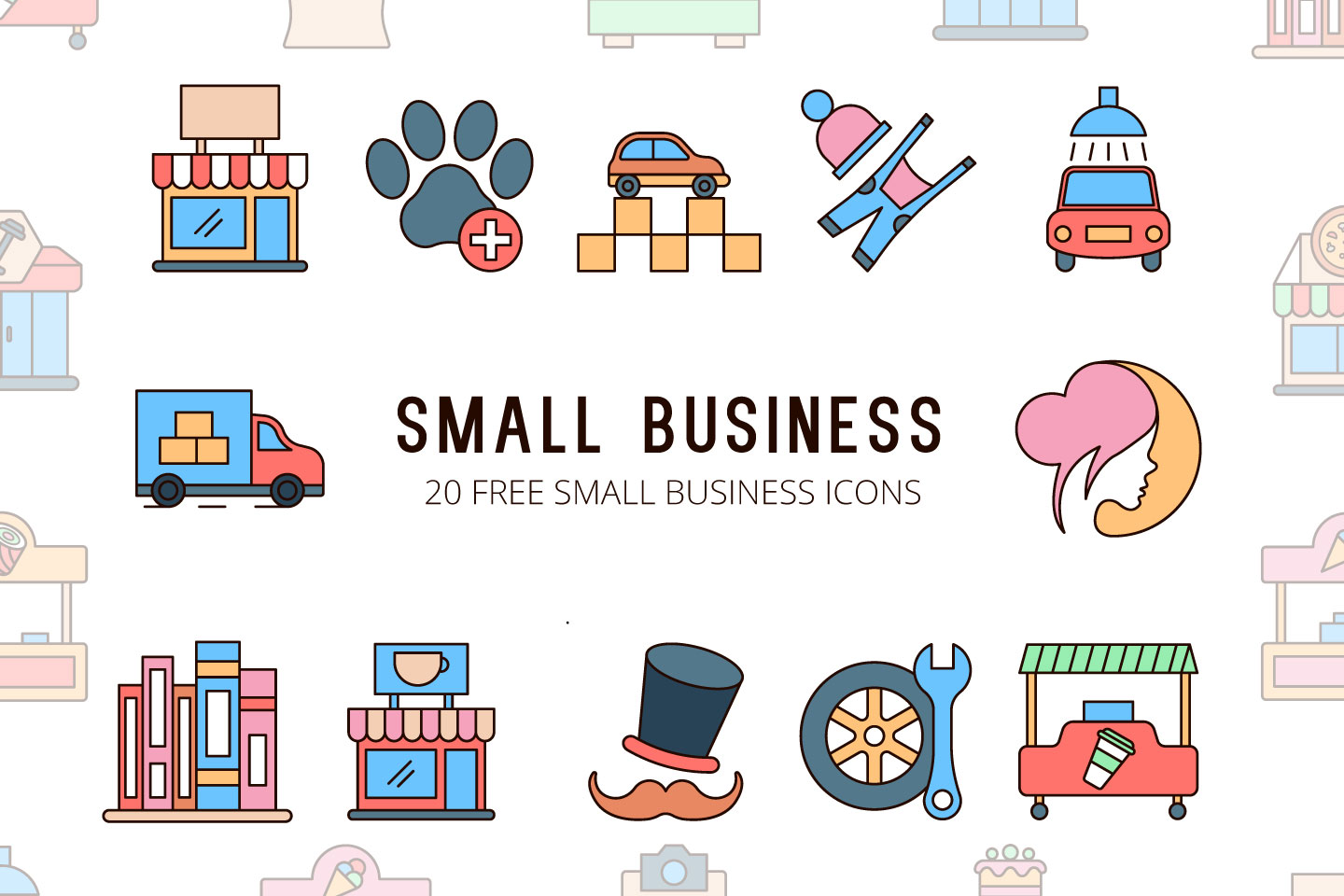 Download Small Business Vector Free Icon Set - GraphicSurf.com