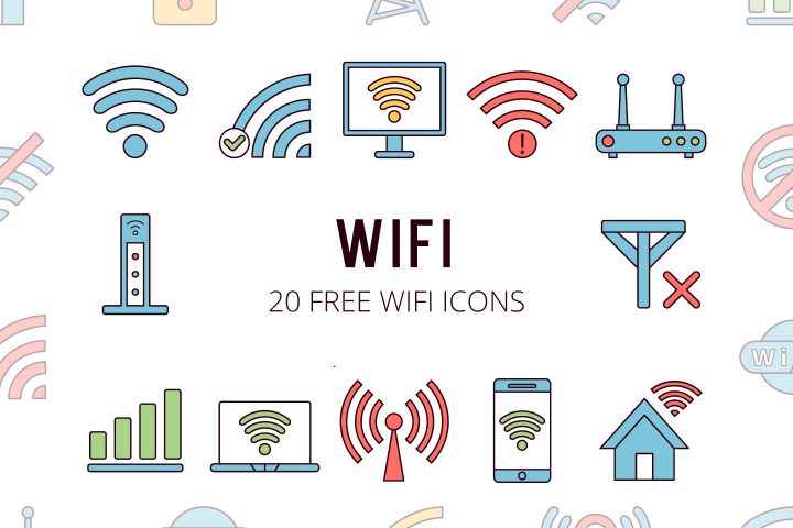 Wi-Fi Vector Free Icon Set