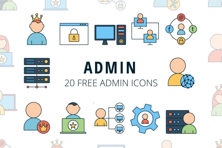 Admin Vector Free Icon Set