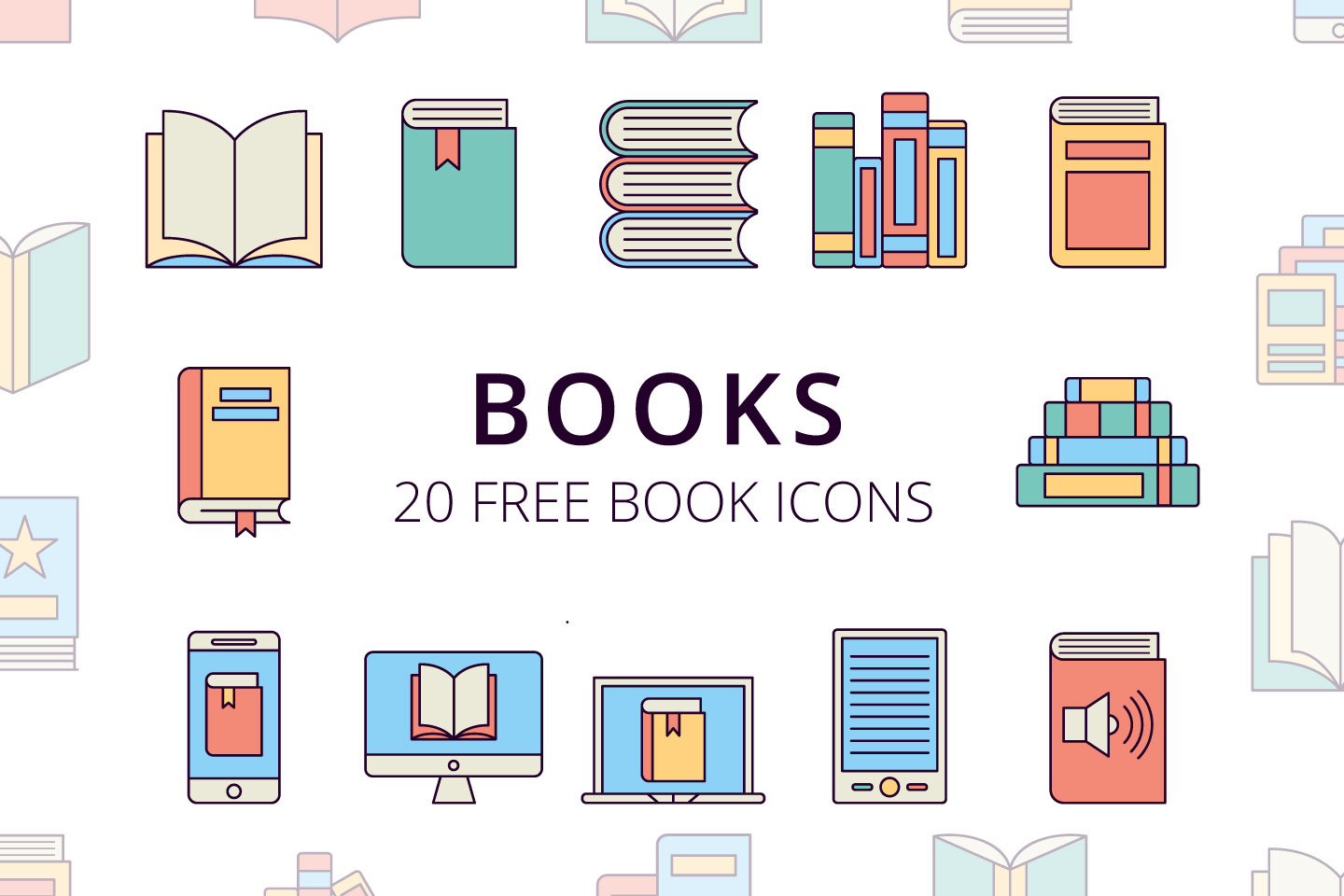 Download Book Vector Free Icons Set - GraphicSurf.com