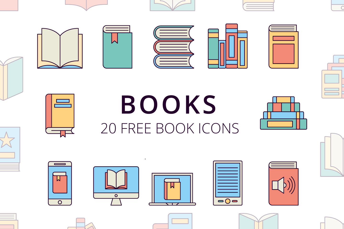 Book Vector Free Icons Set GraphicSurf