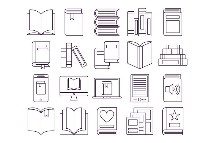 Book Vector Free Icons Set