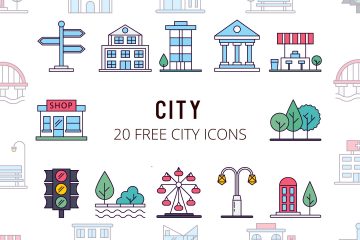 City Vector Free Icon Set