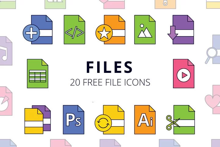 Files Vector Free Icon Set