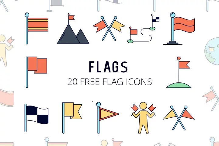 Flags Vector Free Icons Set