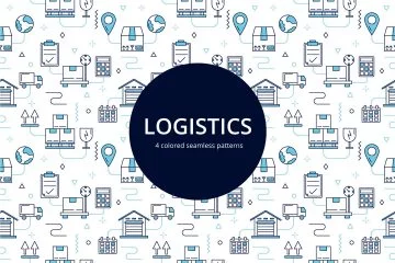Logistics Vector Free Seamless Pattern