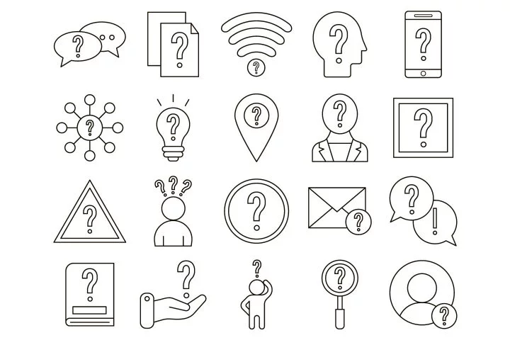 Question Vector Free Icon Set