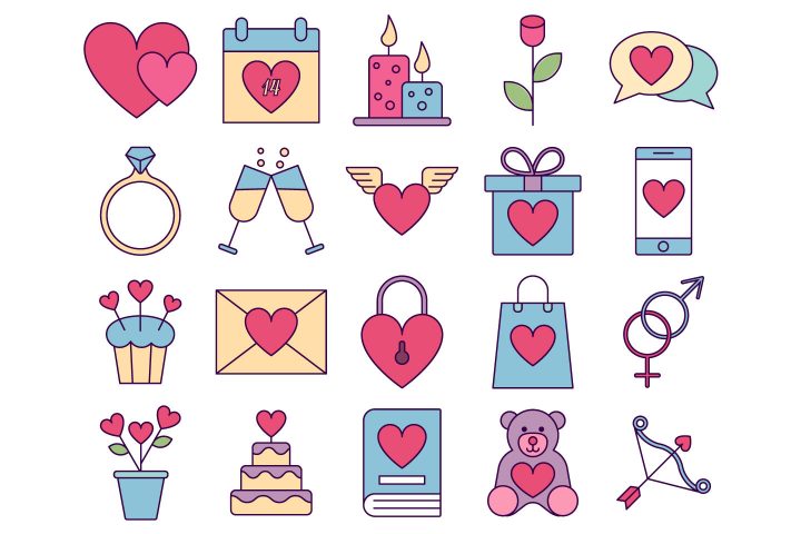 Valentines Day Vector Free Icon Set