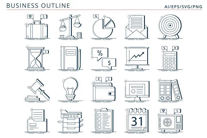 20 Best Free Business Vector Icons