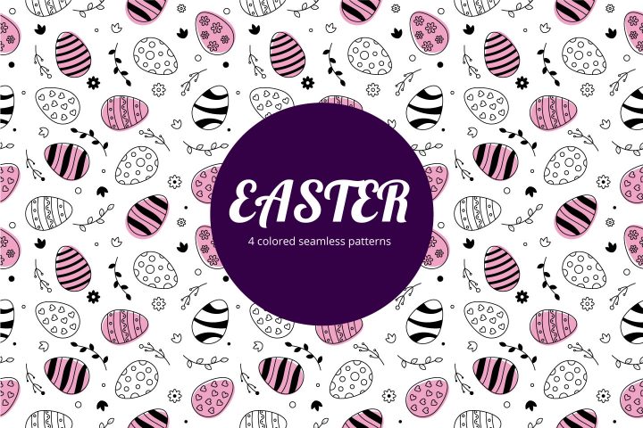 Easter Vector Free Seamless Pattern