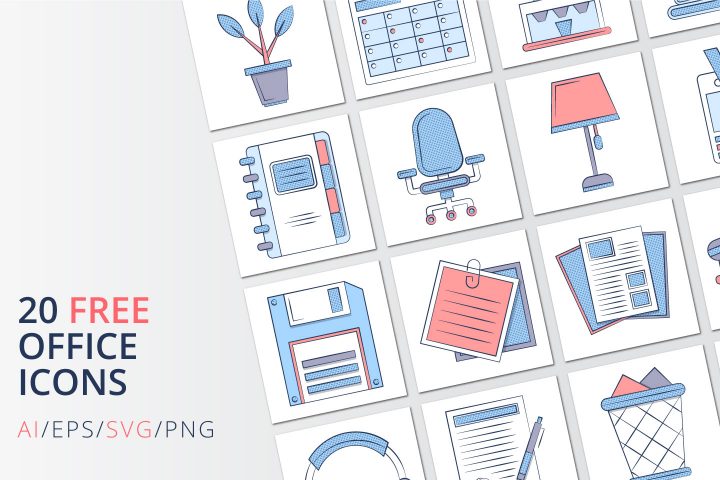 Free 20 Office Vector Icons (AI, EPS, SVG, PNG files)