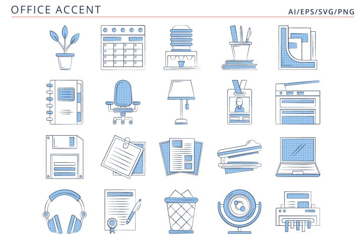 Free 20 Office Vector Icons (AI, EPS, SVG, PNG files)