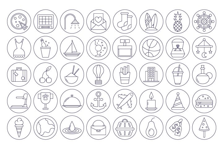 40 Free Instagram Story Highlight Icons